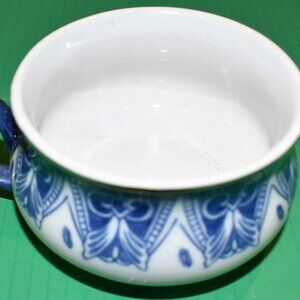 Bombay Blue/White Coffee Cup